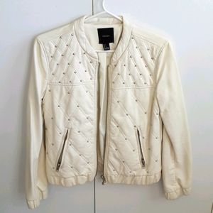Forever 21 Leather Jacket (White)